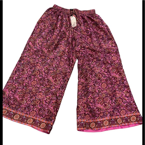 NWT. Pallozo Pants by Sacred Threads. BL/RD 2. 222280/3 - Picture 2 of 3